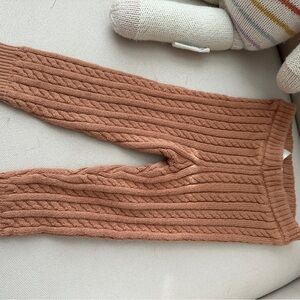 Wild Wawa Cozy Knit Leggings Bottoms in Brown 6-12 months